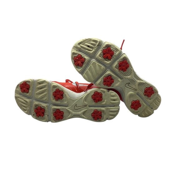 Nike Junior Lunar Control Golf Athletic Shoes Youth Size 1 Red White Cleats - Picture 6 of 6